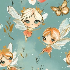 Magical Nursery Funny Cute Wallpaper Fabrics Decor for Kids