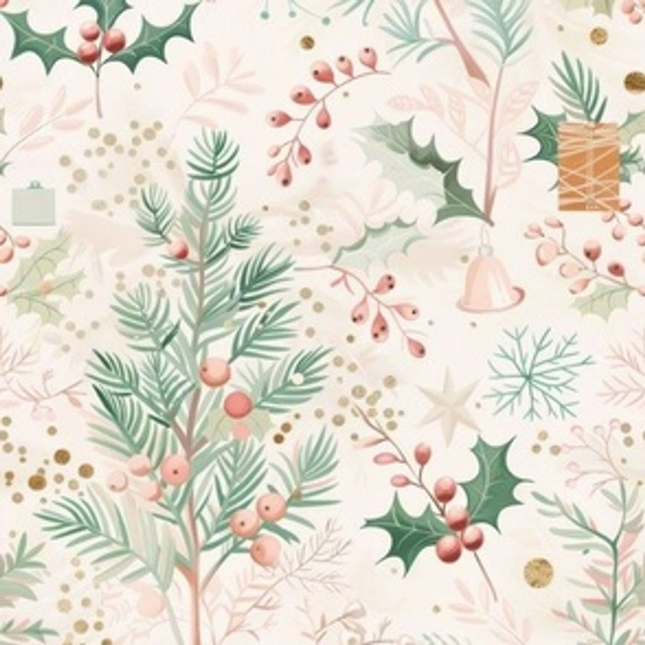 Vintage Christmas-21 by Igor Vasiliadis - Opulent Christmas Heritage wallpaper and fabric