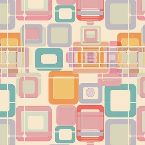 Mid-century wallpaper decor & fabric