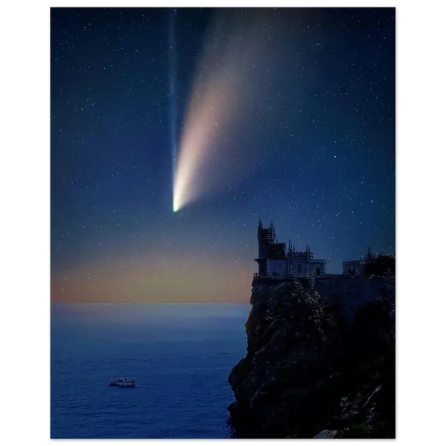 Comet NEOWISE over Swallow's Nest