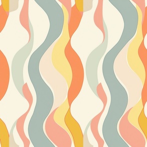 Mid-century wallpaper decor & fabric