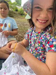 Tie-Dying at Wild Twin Forest School