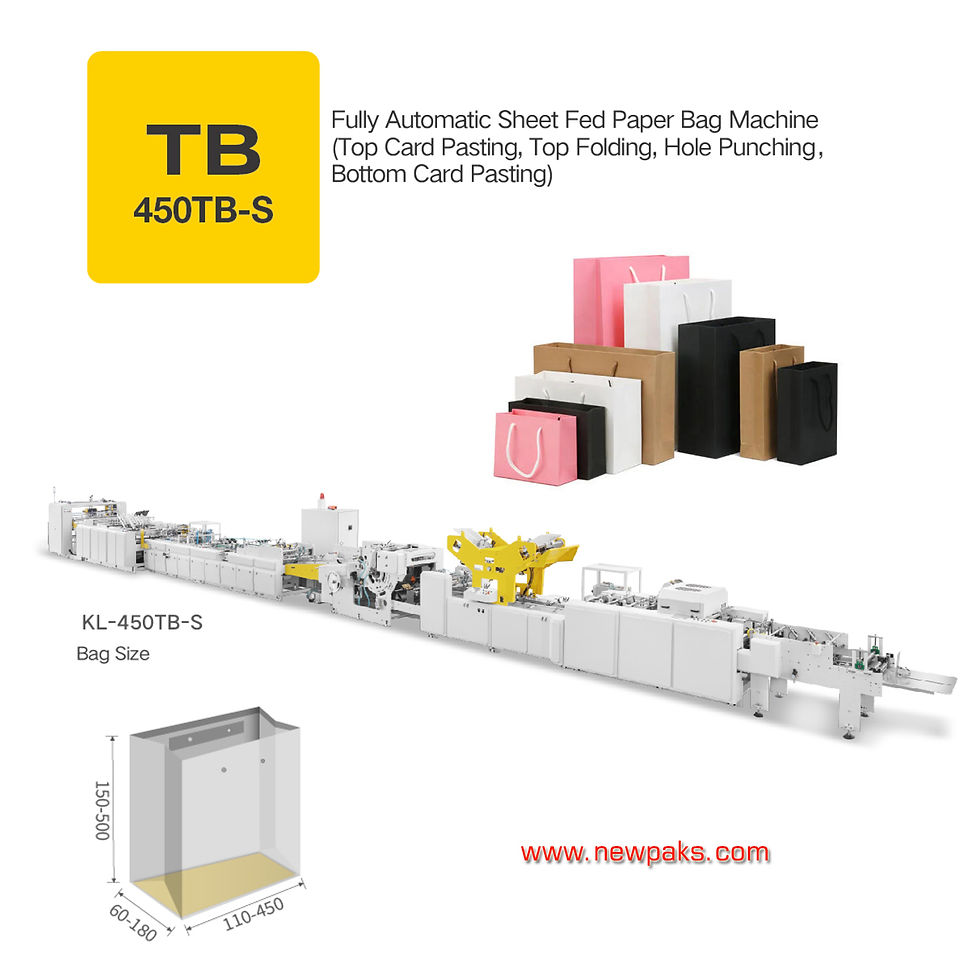 sheet feeding paper bag machine