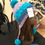 Thumbnail: Blue Periwinkle Ombré Mix Hat and Scarf