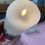 Thumbnail: Hand painted white LED candle large