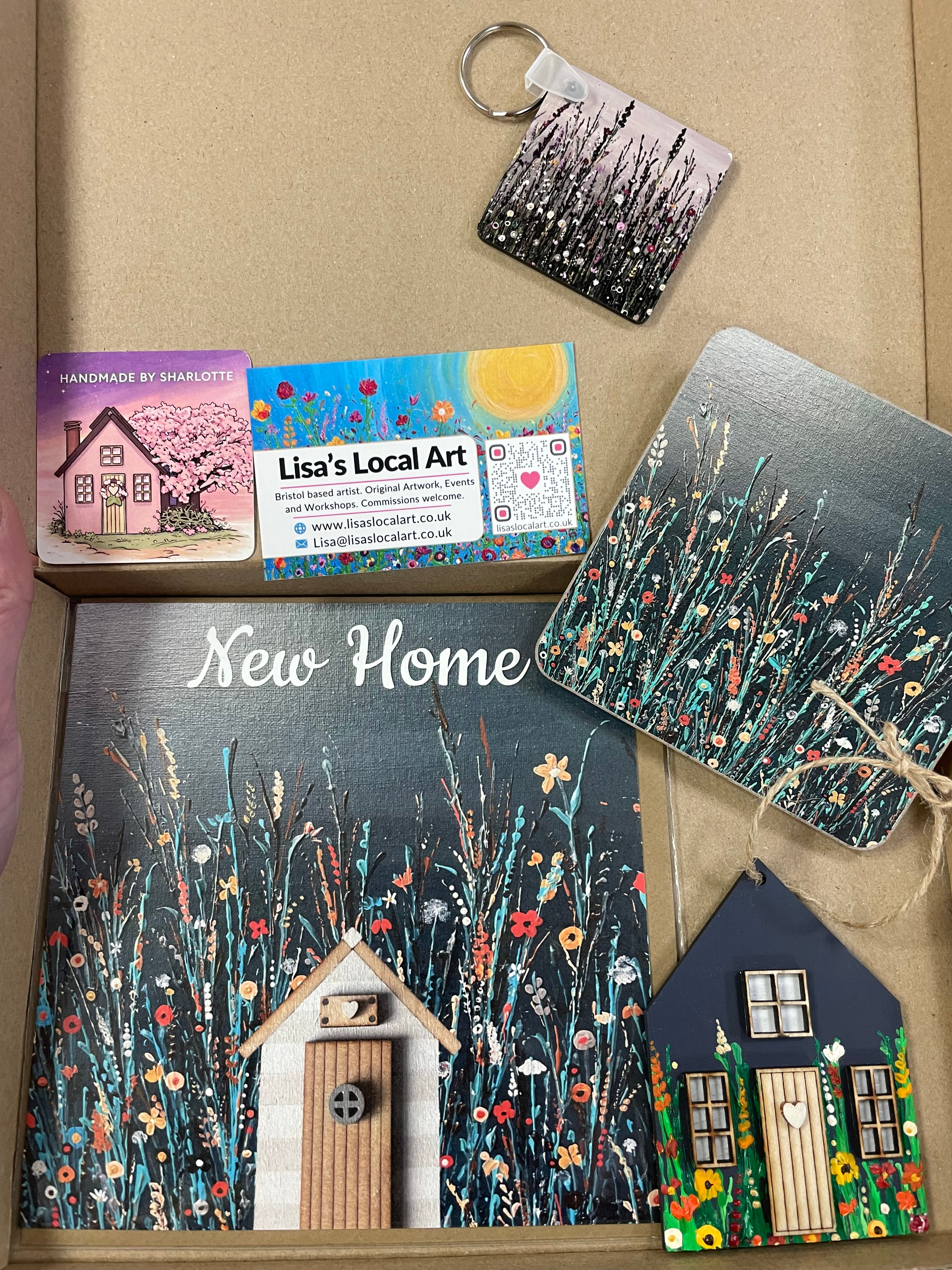 Gift box - with Handmade by Sharlotte 