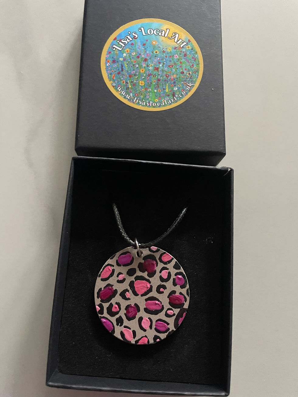 Thumbnail: Hand Painted Pendant Necklace - 5 Designs