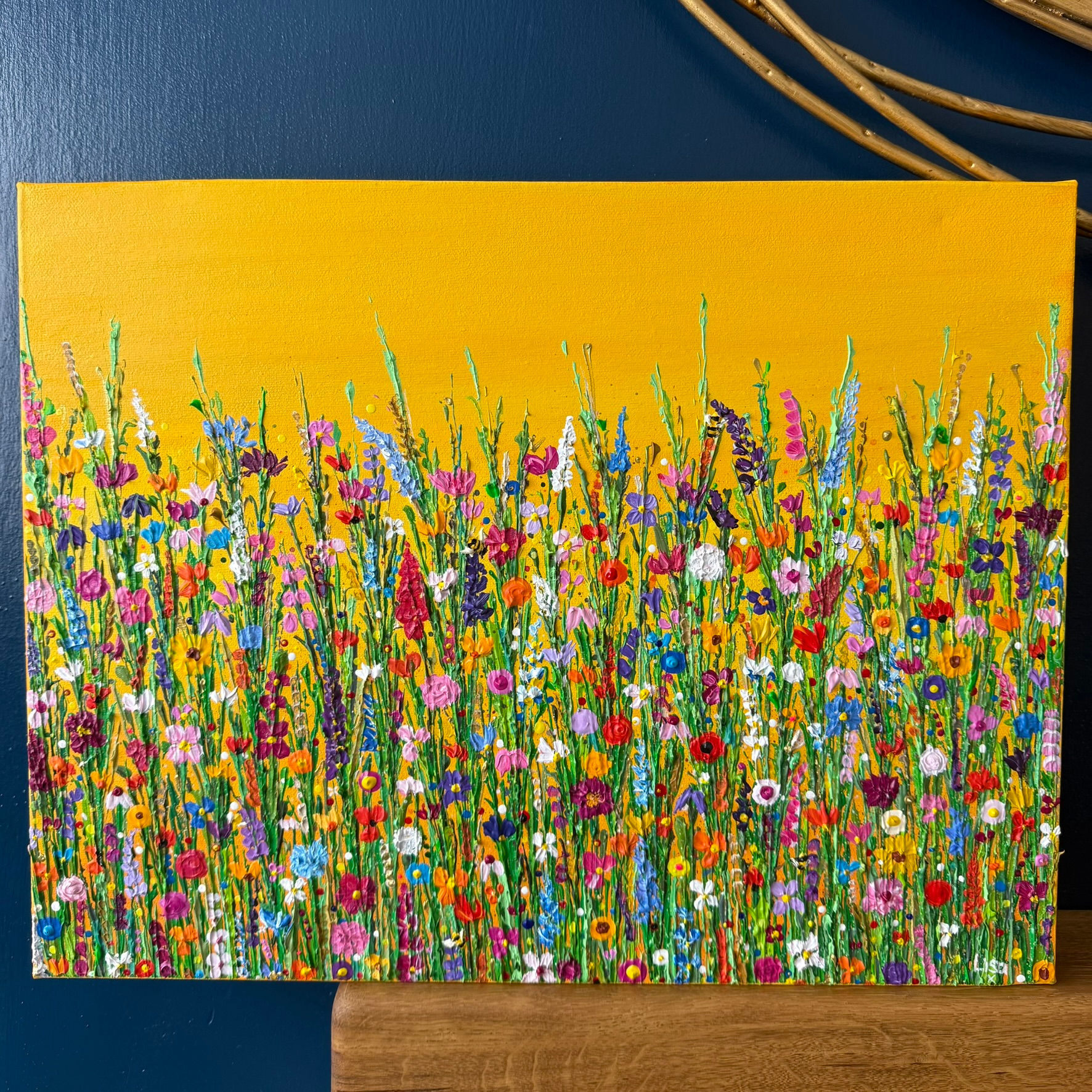 Original Canvas - Sunkissed Garden - 45.7x35.6cm (18x14")