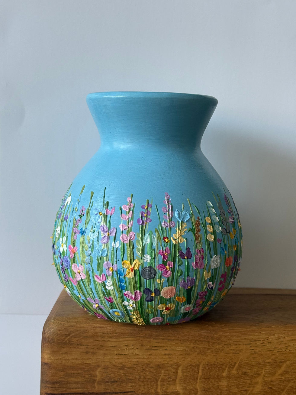 Thumbnail: Hand Painted - Bulb Vase - Various Colours