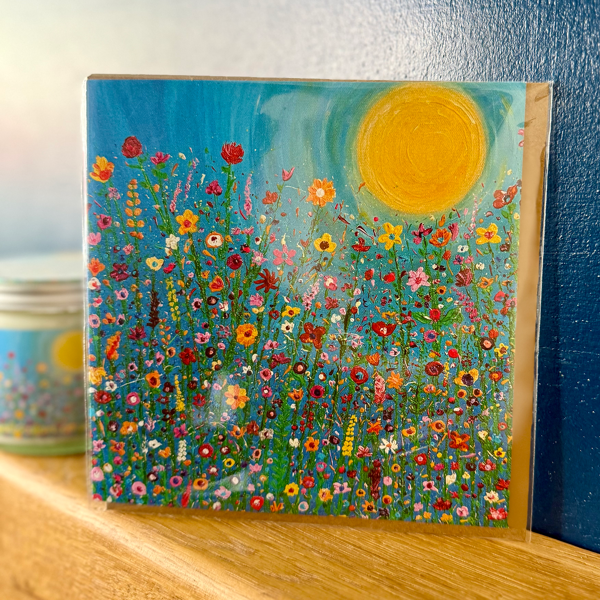 Greeting card featuring original wildflower artwork by Lisa's Local Art