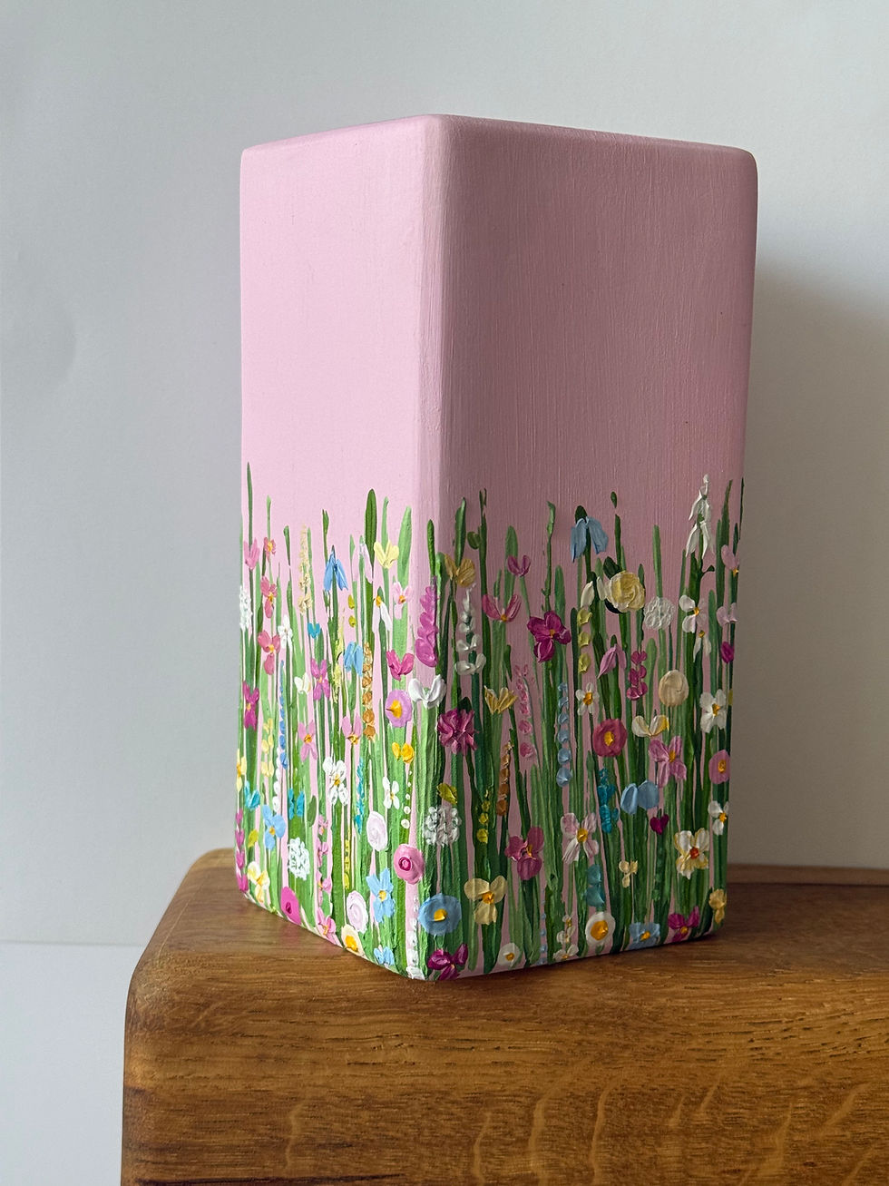 Thumbnail: Hand Painted - Tall Vase - Various Colours
