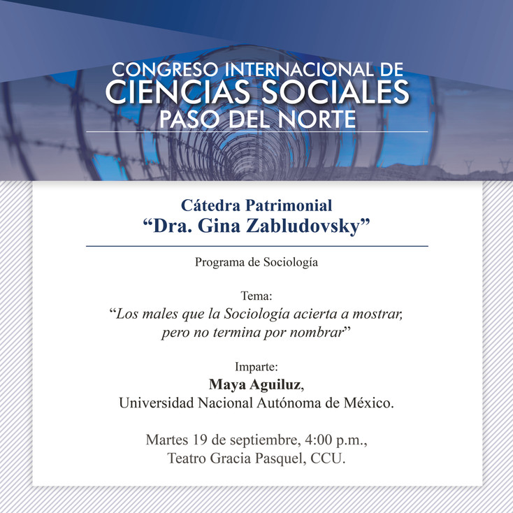 Sigue en vivo el Congreso Internacional de Ciencias Sociales "Paso del Norte"