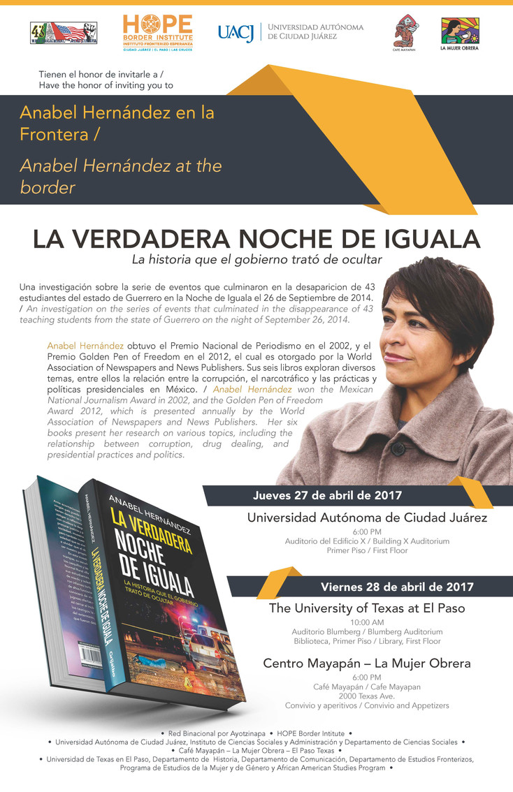 Anabel Hernández en la frontera: "La verdadera noche de Iguala"
