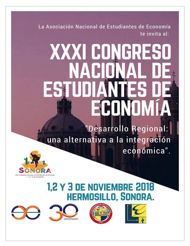 Invitan al XXXI Congreso Nacional de Estudiantes de Economía en Sonora