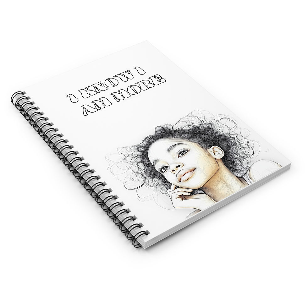 Thumbnail: "I Know I Am More" - Ruled Line Spiral Notebook for Self-Reflection & Creativity