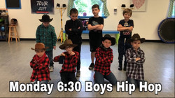 Monday 6:30 Boys Hip Hop