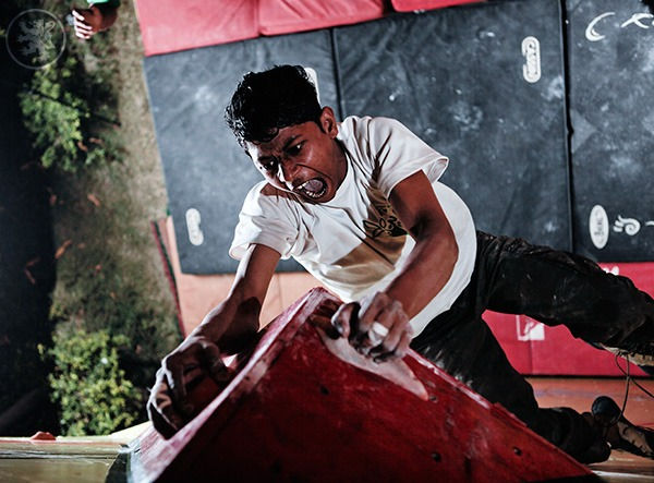 Sandeep competing at the annual Belapur competition