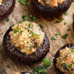 Salty Crew Stuffed Mushrooms