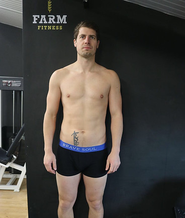 Kyle before Farm Fitness Personal Training