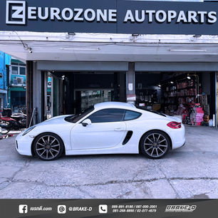 PORSCHE CAYMAN 981 เข้ารับการเซอร์วิสตรวจเช็คช่วงล่าง ระบบเบรก