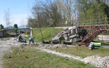 Zwischen Bietschtal- + Karrerbrücke wird gearbeitet .jpeg