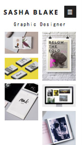 デザイン website templates – グラフィックデザイナーB