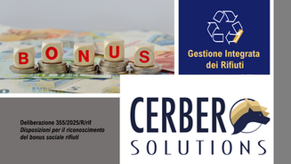 Deliberazione 355/2025/R/rif - Disposizioni per il riconoscimento del bonus sociale rifiuti