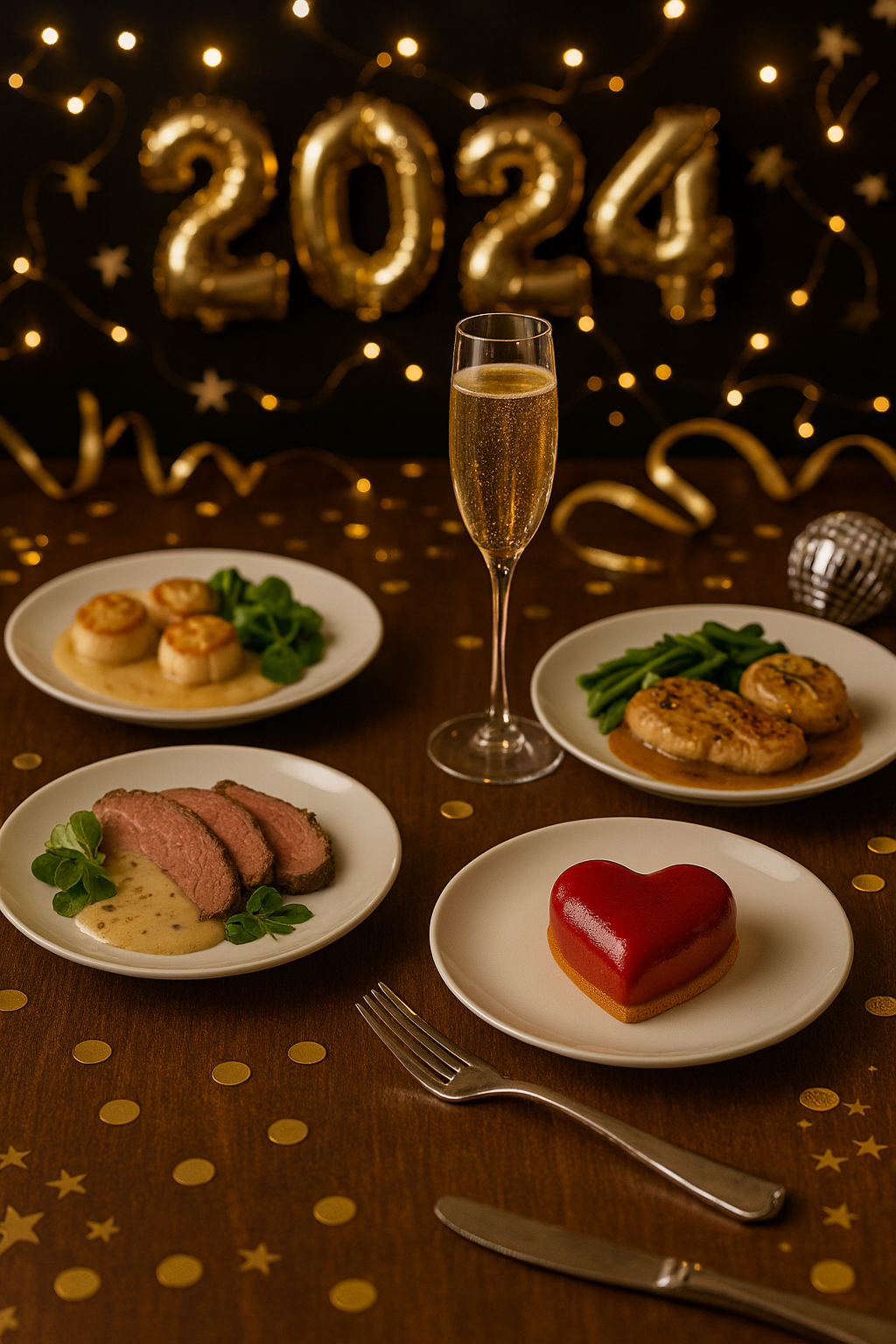 Menu de Nouvel An 2025