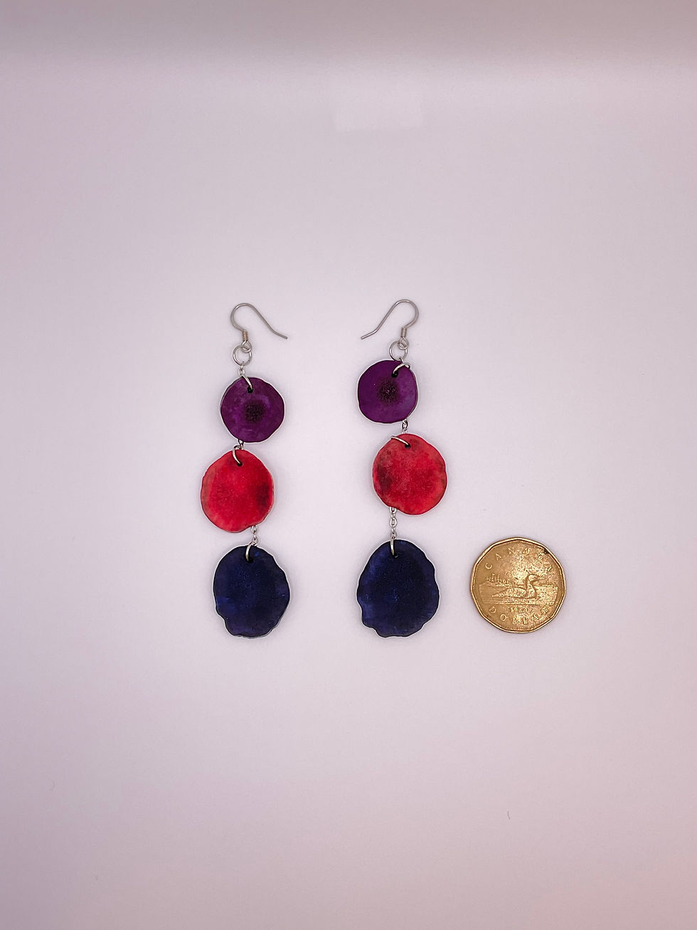 Thumbnail: Bi Pride Moose Antler Danglers