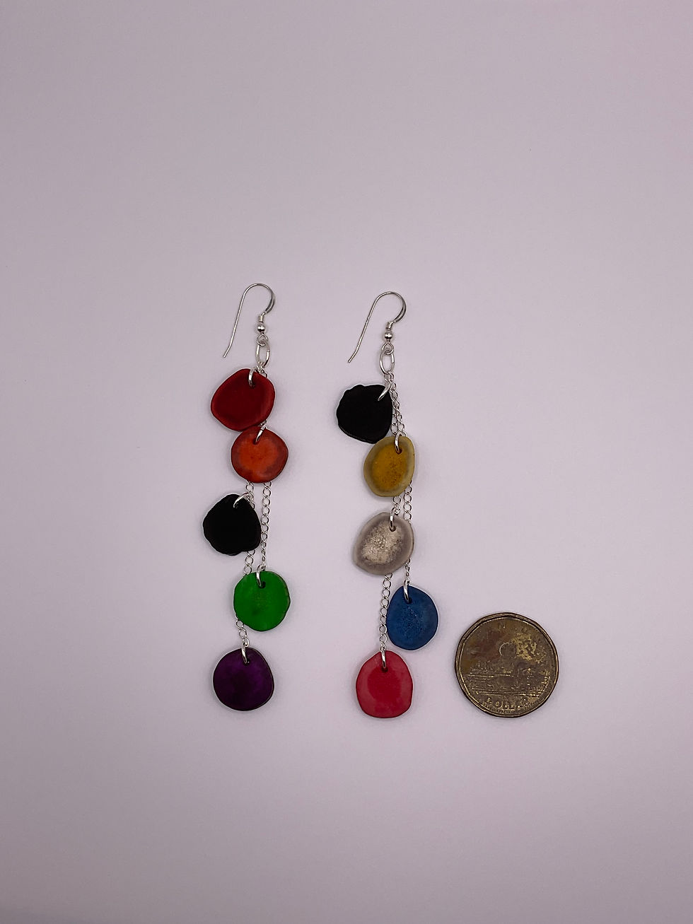 Thumbnail: Antler Pride Rainbow Flag Deer & Moose Danglers