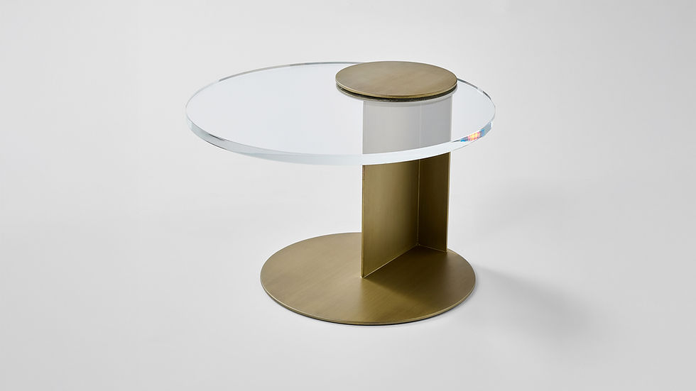 Mesa Lateral Axel em Acrílico de Encaixe