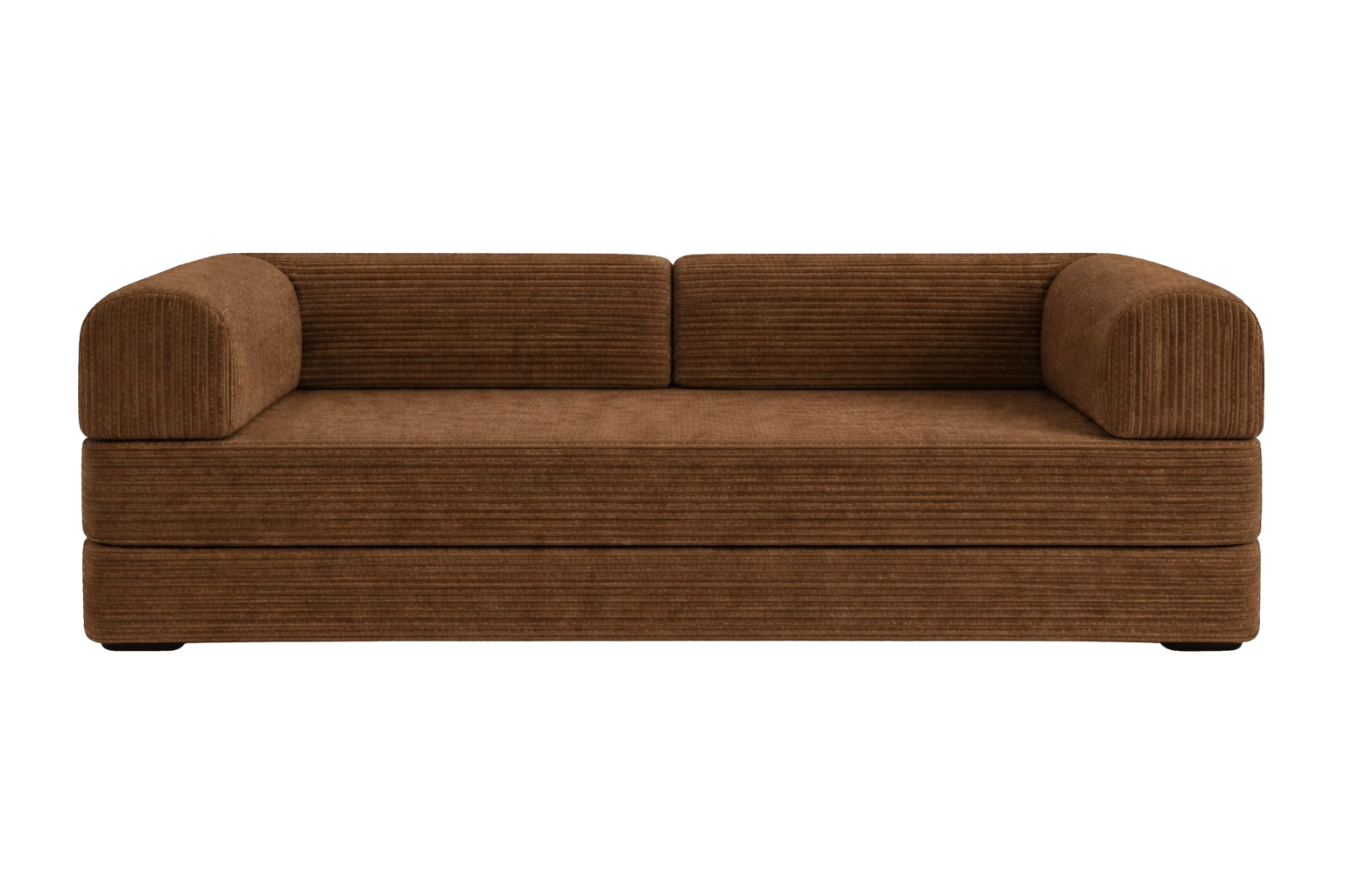 Comfy Double Block Chocolate Brown