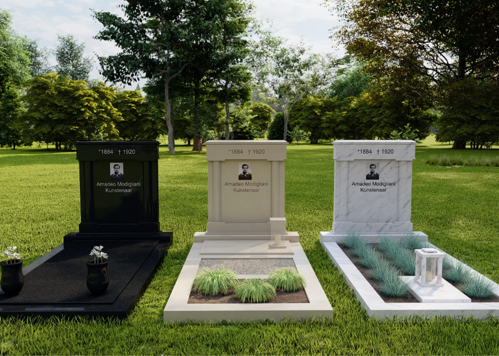 grafmonument met pilaren