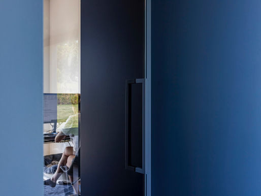 Interieurontwerp blauwe kleur