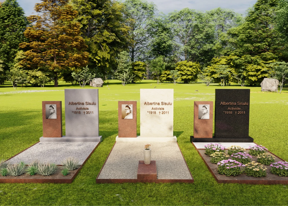 Grafmonument van cortenstaal