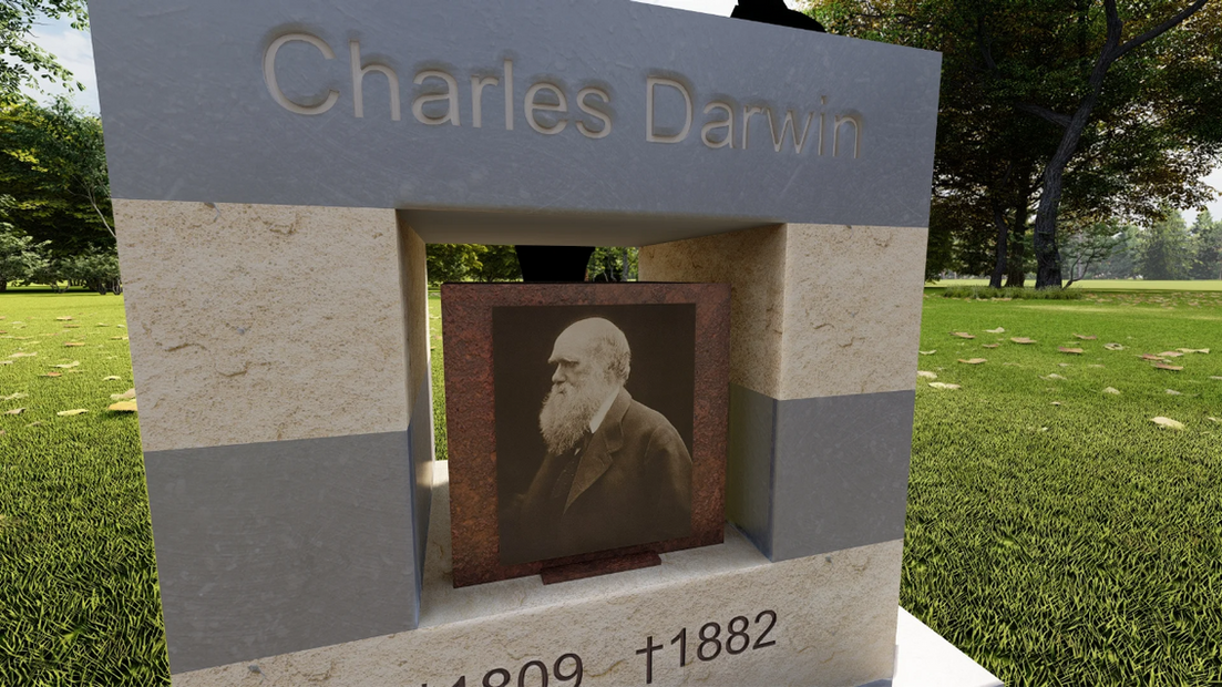 Urnmonument met cortenstalen urn