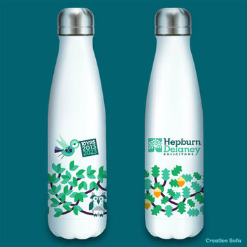 Branded Bottle Design and Illustration