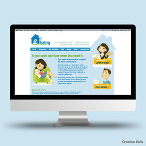 Finance Website – Cash Loan Page Design 