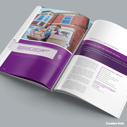 Hancock Quins Brochure Design by Creative Sofa