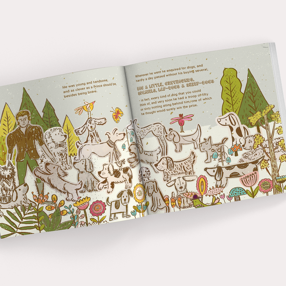 'Troop of Dogs' Children's Book illustration