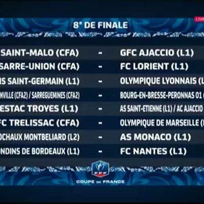 CdF : le tirage de 1/8 de finale !