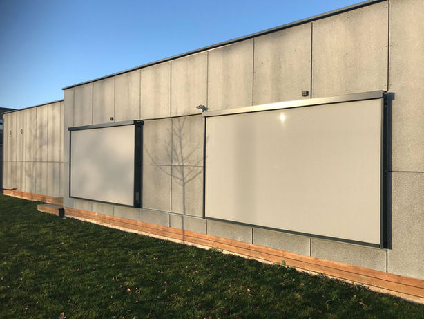 Renson Fixscreens monteret på skole i Odense