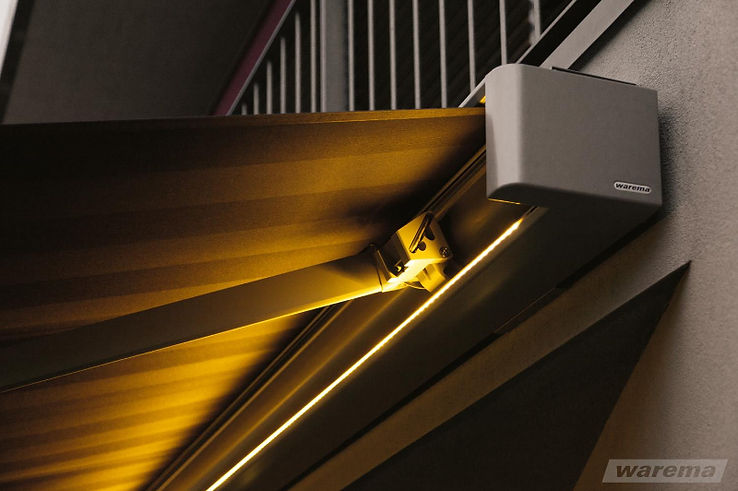 Warema K70 kassettemarkise med LED lys