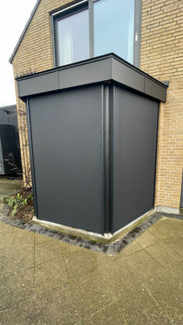 Renson Fixscreen Minimal monteret skjult i en karnap, i Kolding