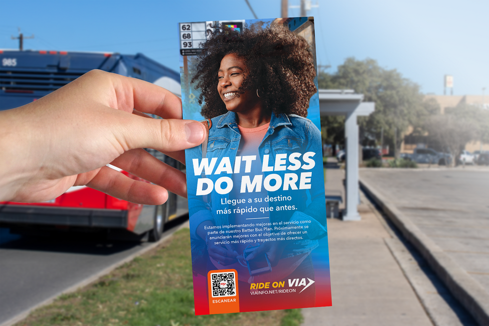 Hand holding a VIA Rack Card