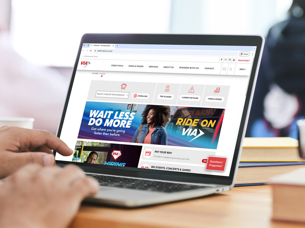 VIA website showcasing a Ride On Graphic