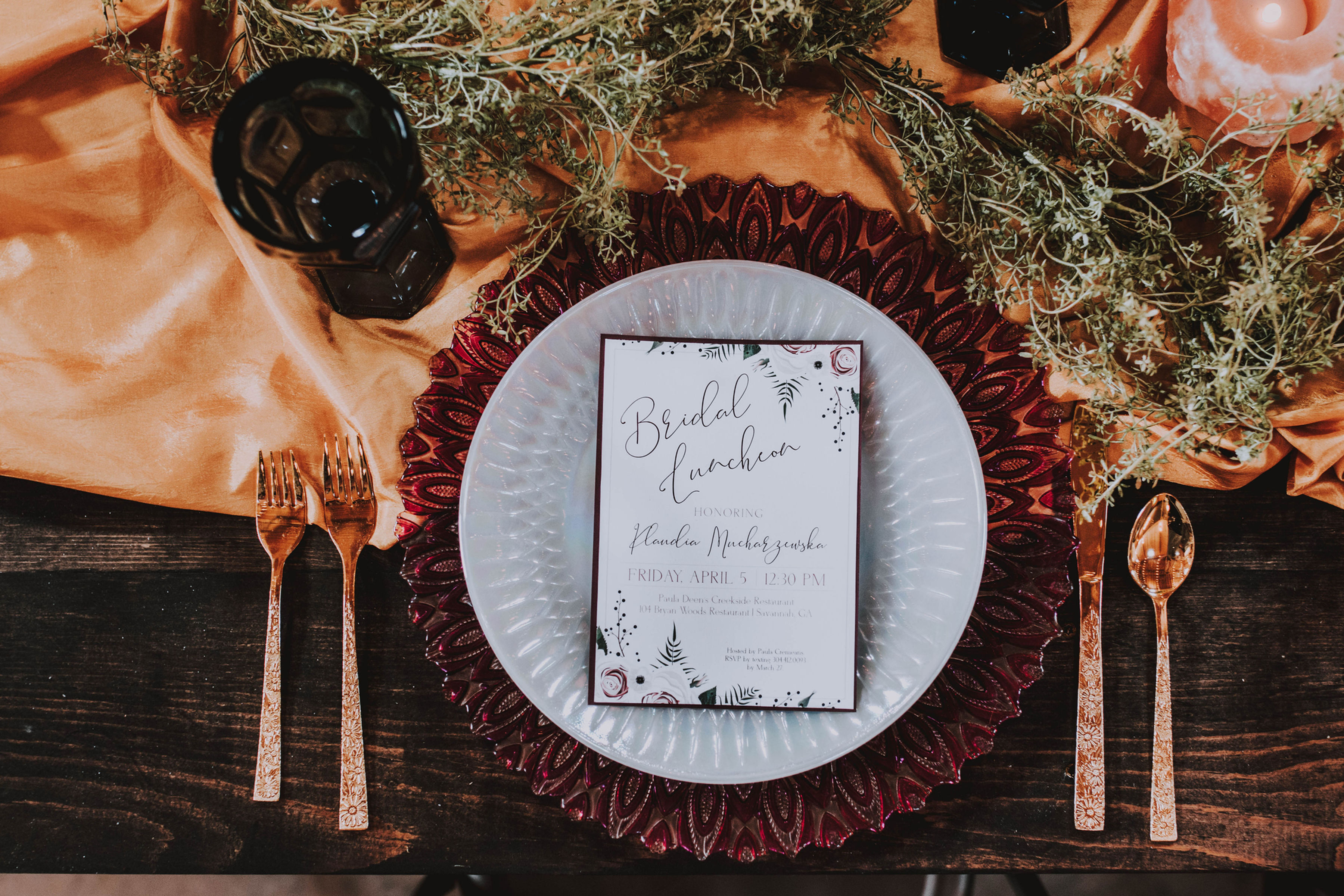 Antique Gold Sunflower Flatwear