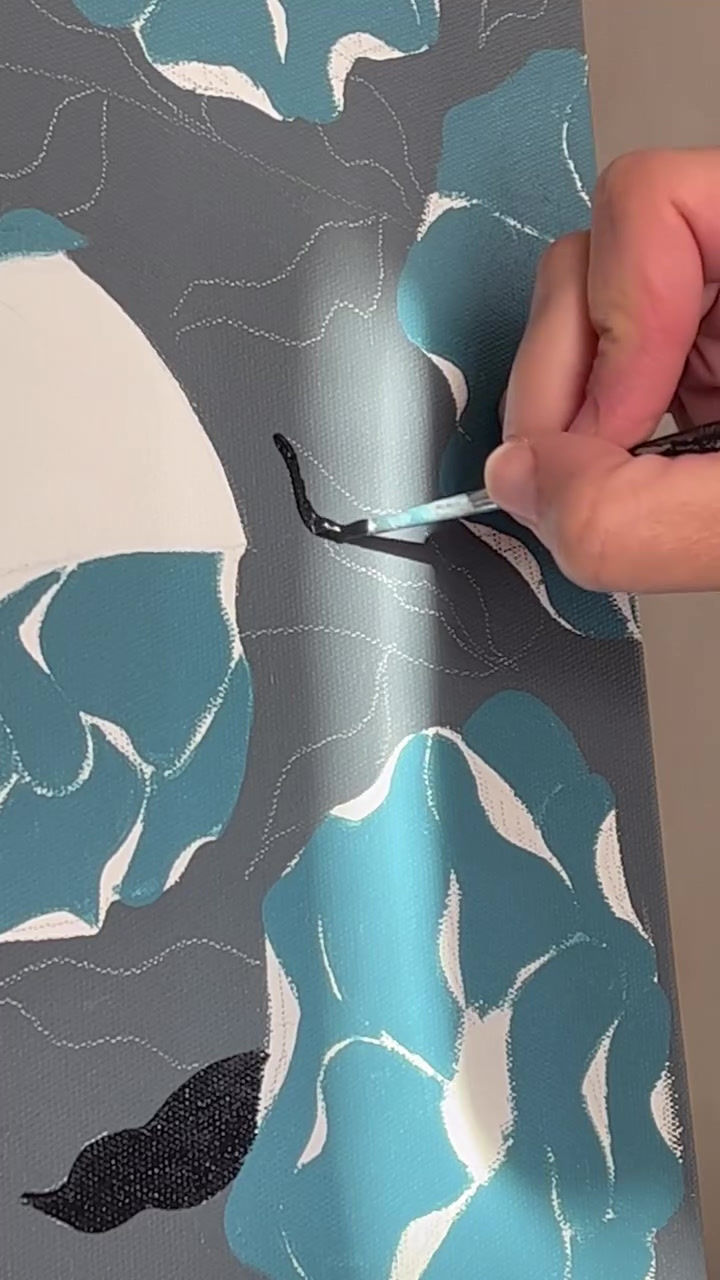 Miniature : Toile originale "Jeanne" 60x60