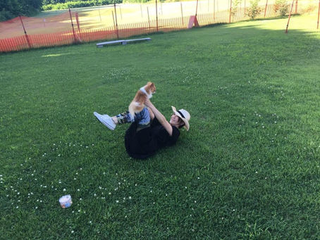 モビとドッグラン♪