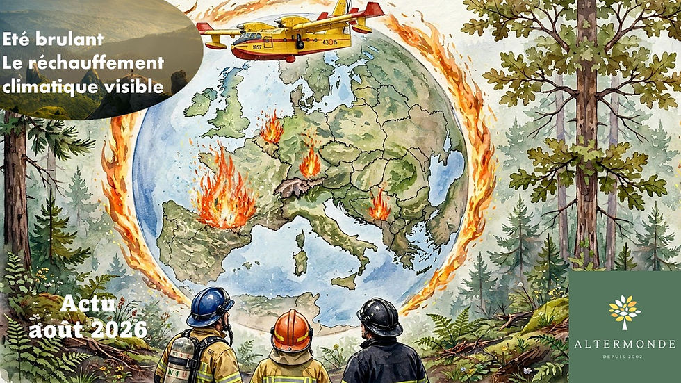 Été brulant, le réchauffement climatique visible